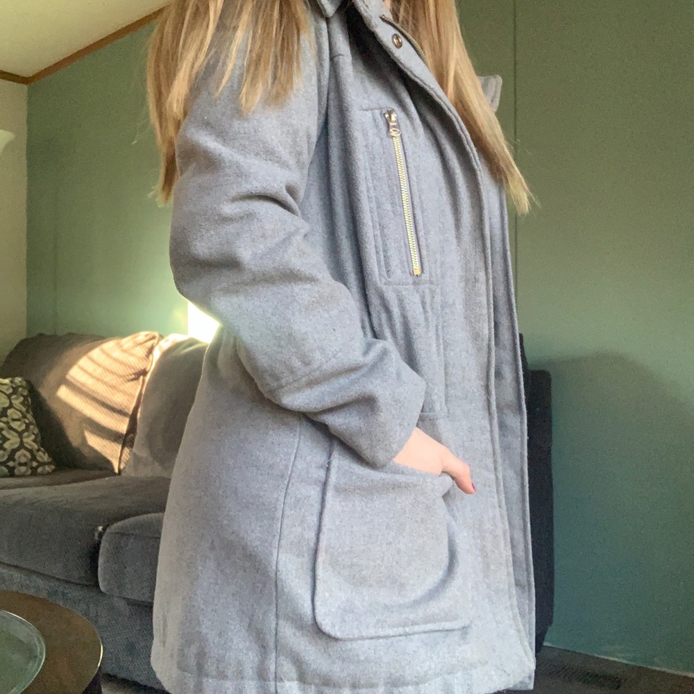 Grey Peacoat